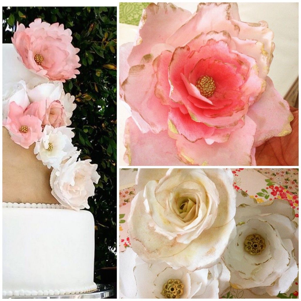Flores-papel-comestible
